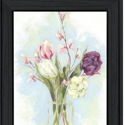 Set Of Two "Flowers from the Farm" Black Framed Wall Art HomeRoots