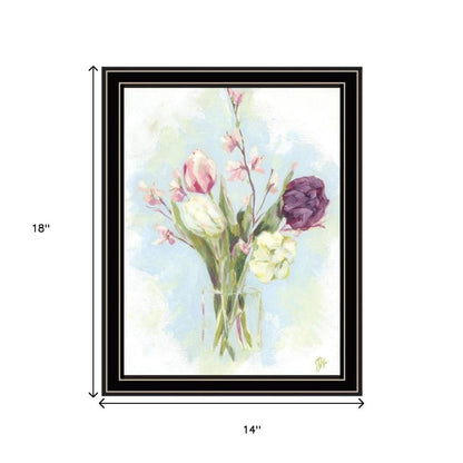 Set Of Two "Flowers from the Farm" Black Framed Wall Art HomeRoots