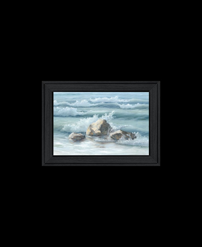 Set Of Two Steadfast in the Waves Black Framed Wall Art — view 5