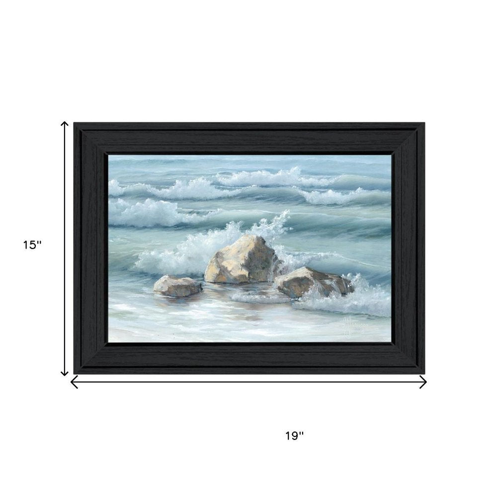 Set Of Two Steadfast in the Waves Black Framed Wall Art — view 6