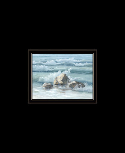 Set Of Two Steadfast in the Waves Black Framed Wall Art HomeRoots