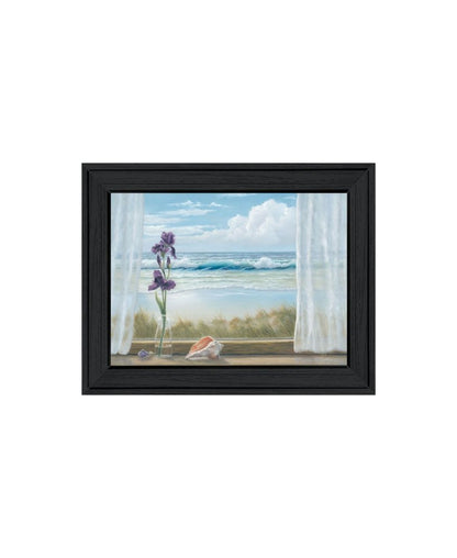 Set Of Two Lighthouse at Sunset Black Framed Wall Art
