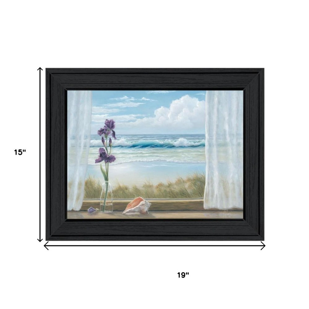 Set Of Two Lighthouse at Sunset Black Framed Wall Art