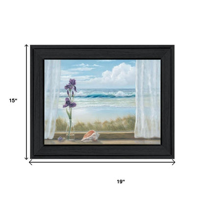 Set Of Two Lighthouse at Sunset Black Framed Wall Art