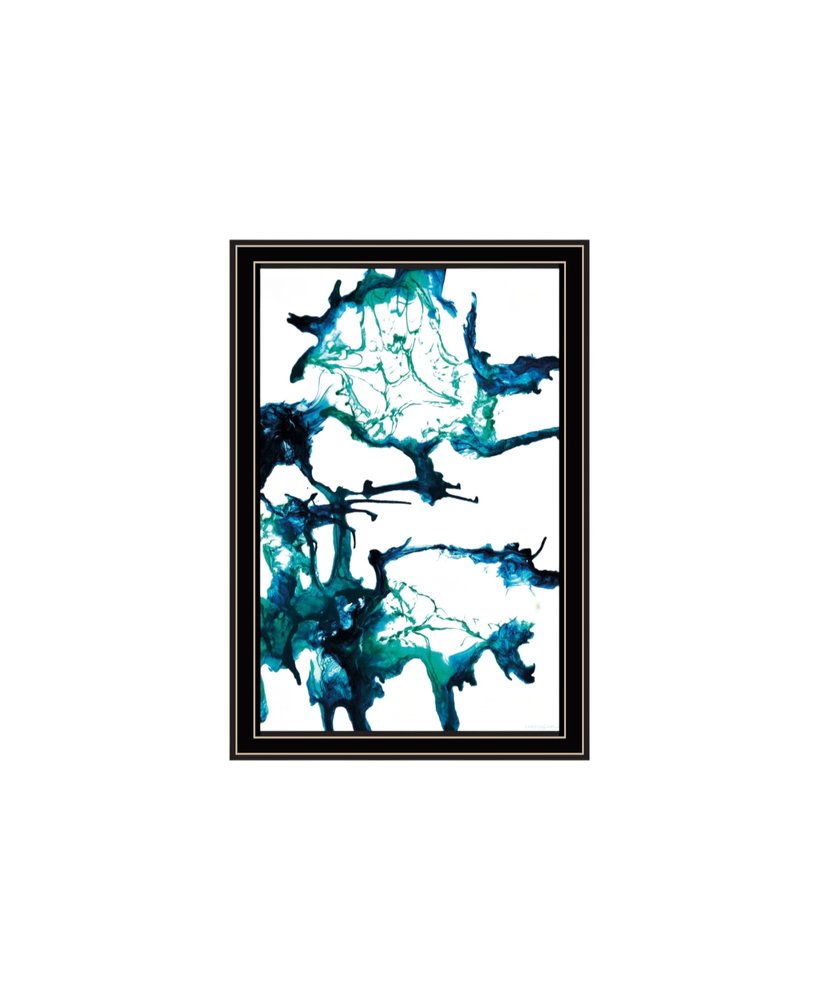 Set Of Two Abstract Ocean Living Black Framed Wall Art HomeRoots
