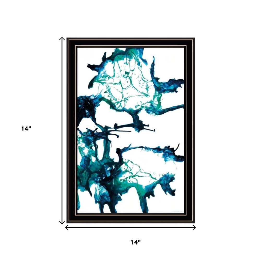 Set Of Two Abstract Ocean Living Black Framed Wall Art — view 6