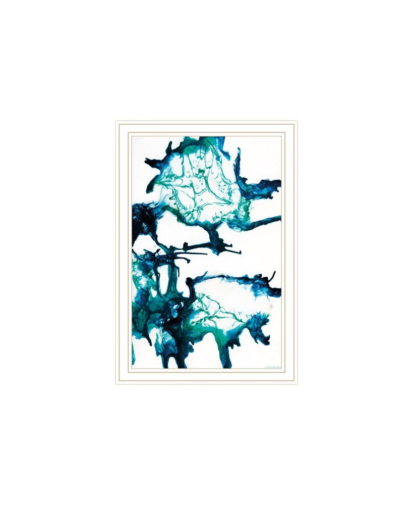 Set Of Two Abstract Ocean Living White Framed Wall Art — view 4