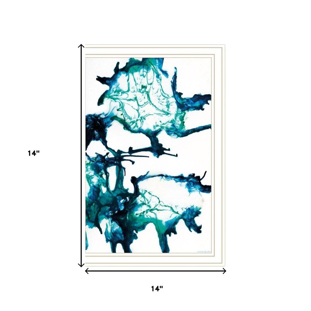 Set Of Two Abstract Ocean Living White Framed Wall Art — view 6