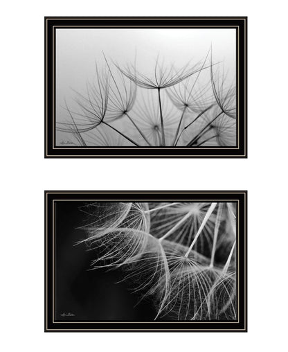 Set Of Two "Delicate Beauty and Love" Black Framed Wall Art