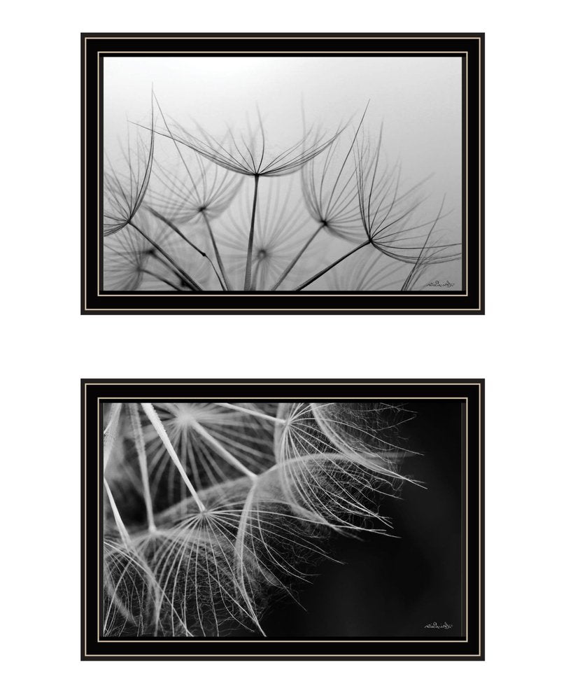 Set Of Two "Delicate Beauty and Love" Black Framed Wall Art — view 2