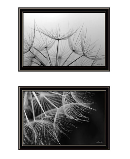 Set Of Two "Delicate Beauty and Love" Black Framed Wall Art