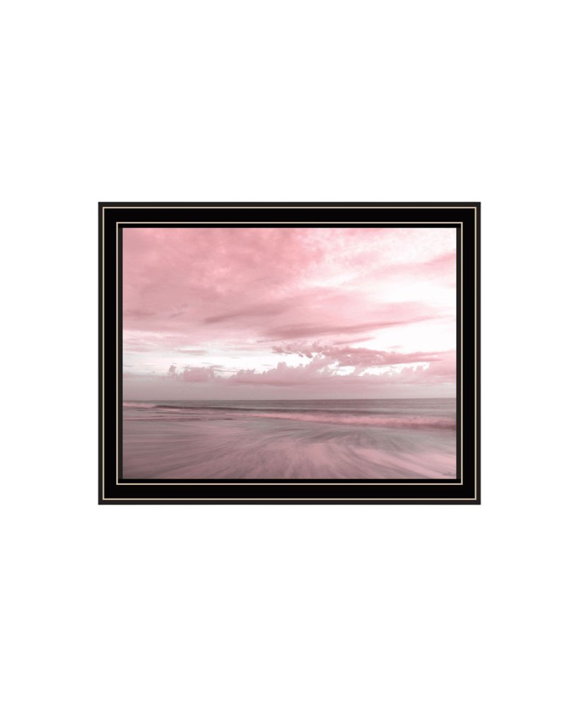 Set Of Two "Yes And believe it! Pink Beach sand" Black Framed Wall Art — view 5