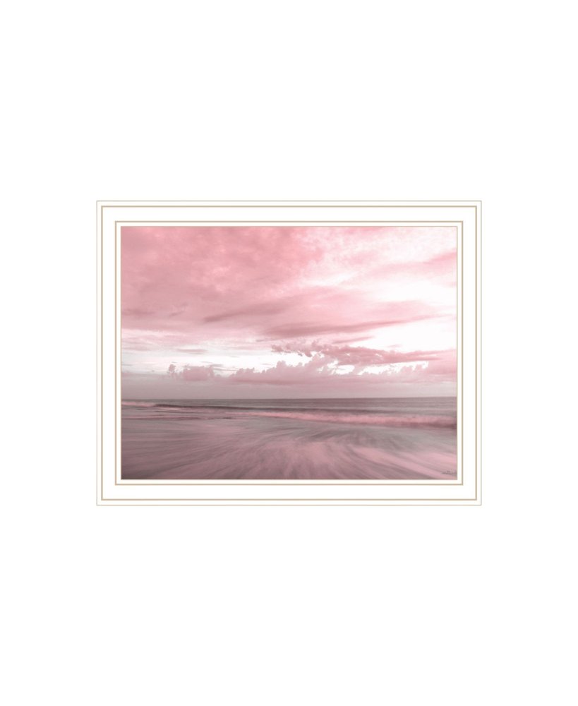 Set Of Two "Yes believe it! Pink Beach sand" White Framed Wall Art — view 5