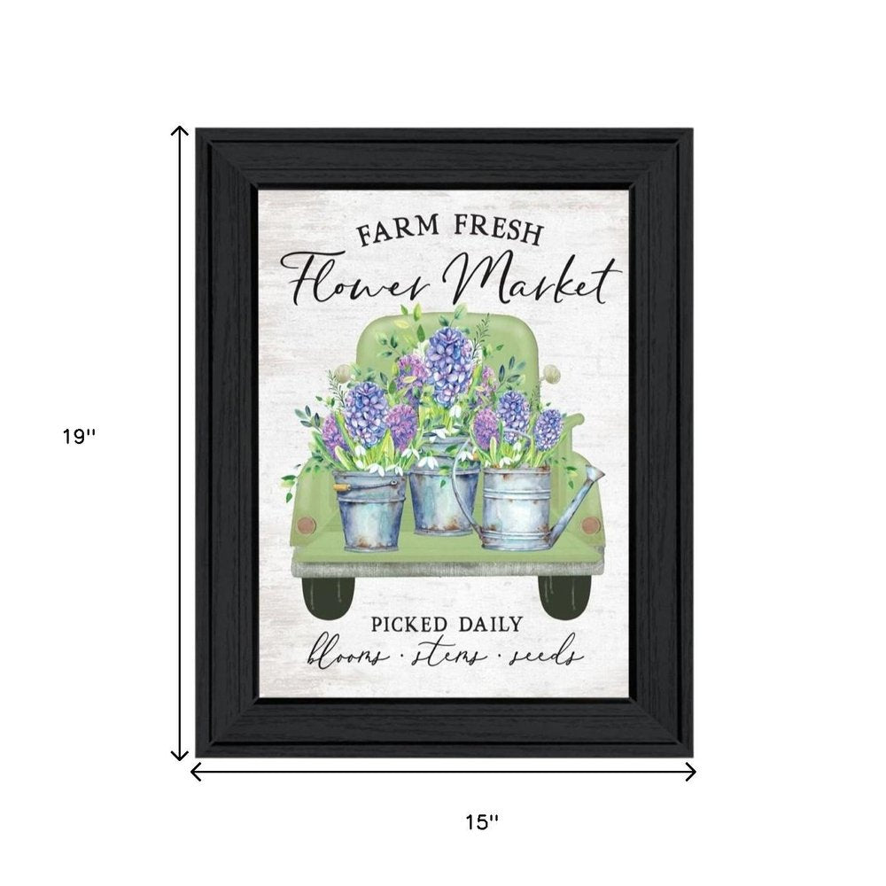 Set Of Two Bloom Where You Are Planted Black Framed Wall Art — view 6