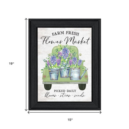 Set Of Two Bloom Where You Are Planted Black Framed Wall Art