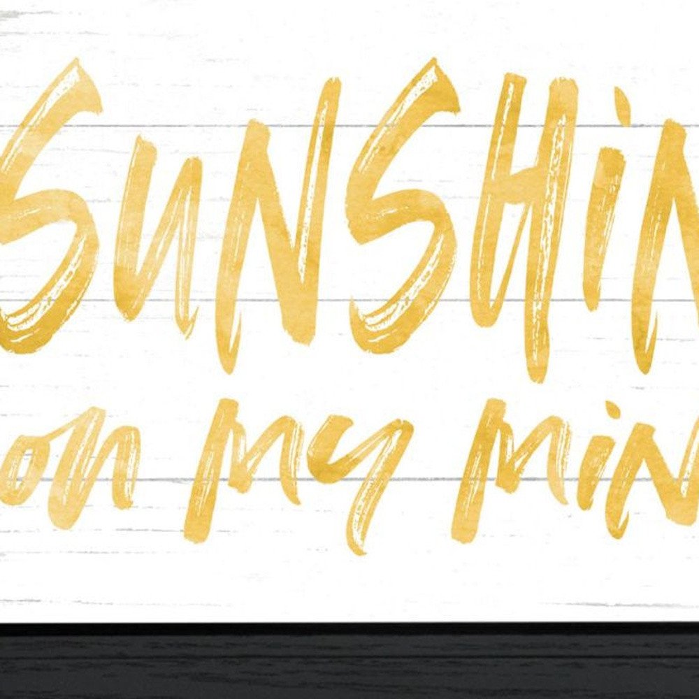 Set Of Two Fun in the Sun-Sunshine on my Mind Black Framed Wall Art