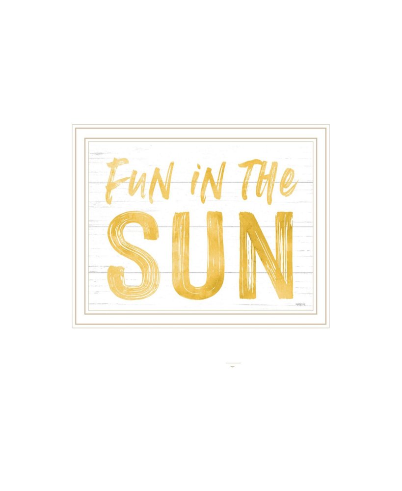 Set Of Two Fun in the Sun-Sunshine on my Mind White Framed Wall Art — view 5