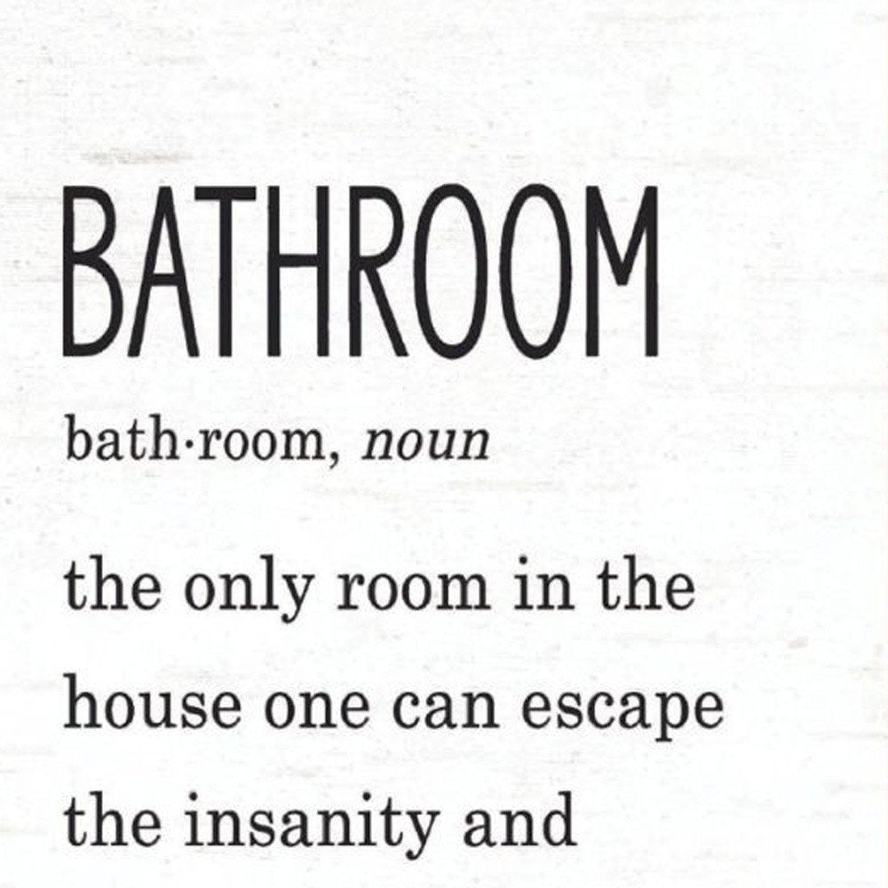 Set Of Two HERD THAT! White Framed Bathroom Wall Art — view 2