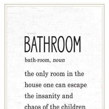 Set Of Two HERD THAT! White Framed Bathroom Wall Art