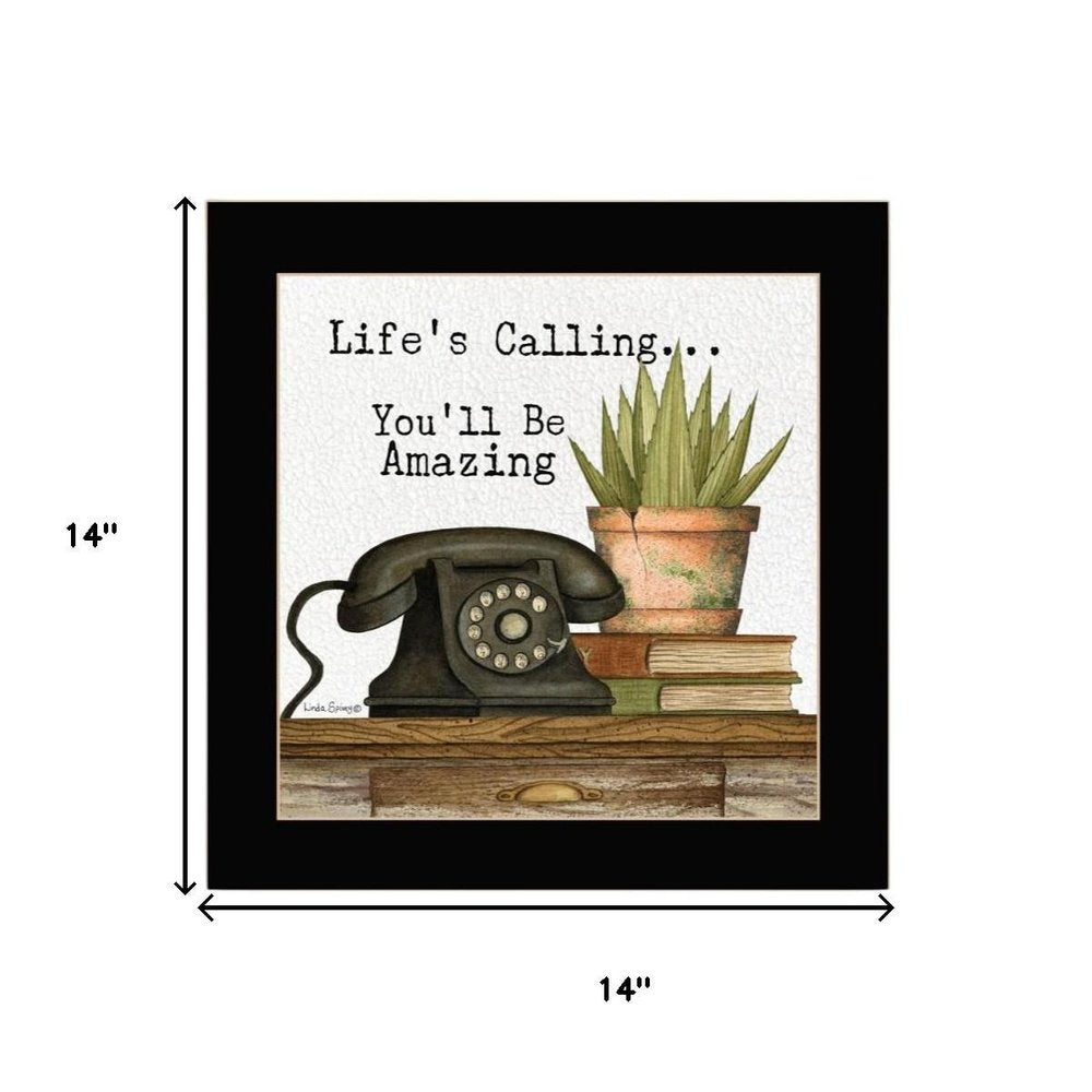 Set Of Three Make the Most of Yourself Black Framed Wall Art — view 3