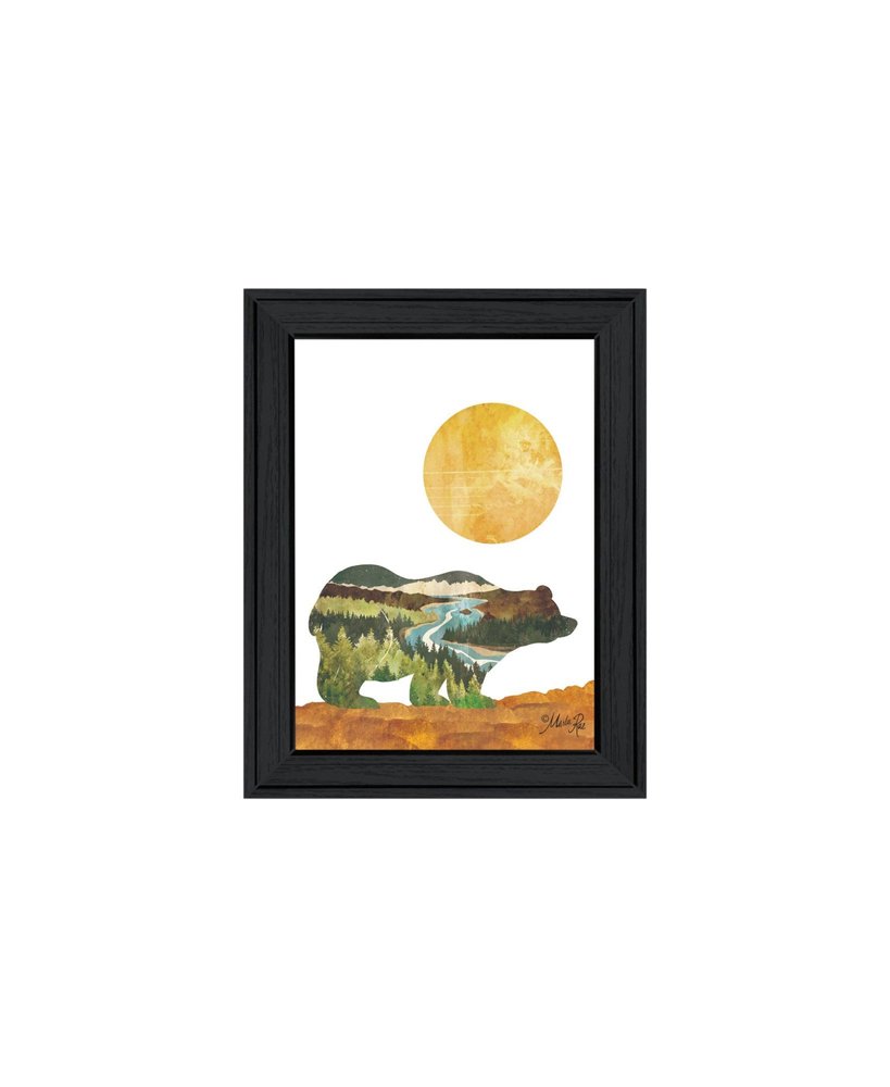 Set Of Two Bear and Deer Black Framed Wall Art — view 5