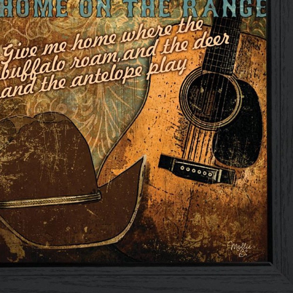 Set Of Two Home on the Range-Western Black Framed Wall Art — view 2