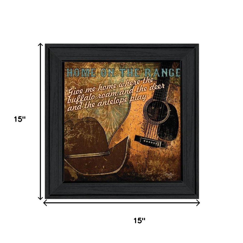 Set Of Two Home on the Range-Western Black Framed Wall Art — view 6