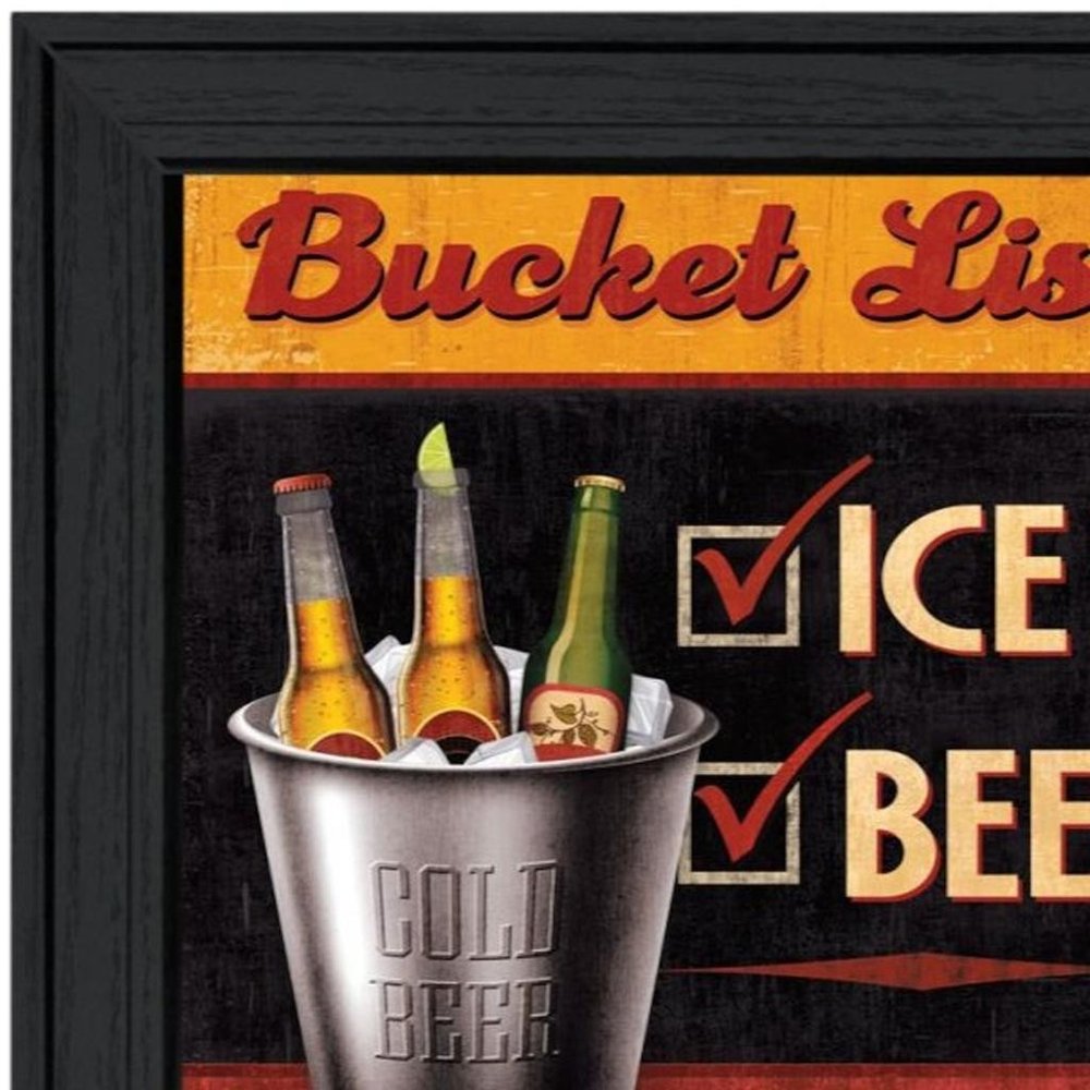 Set Of Two Bucket List Black Framed Wall Art — view 4