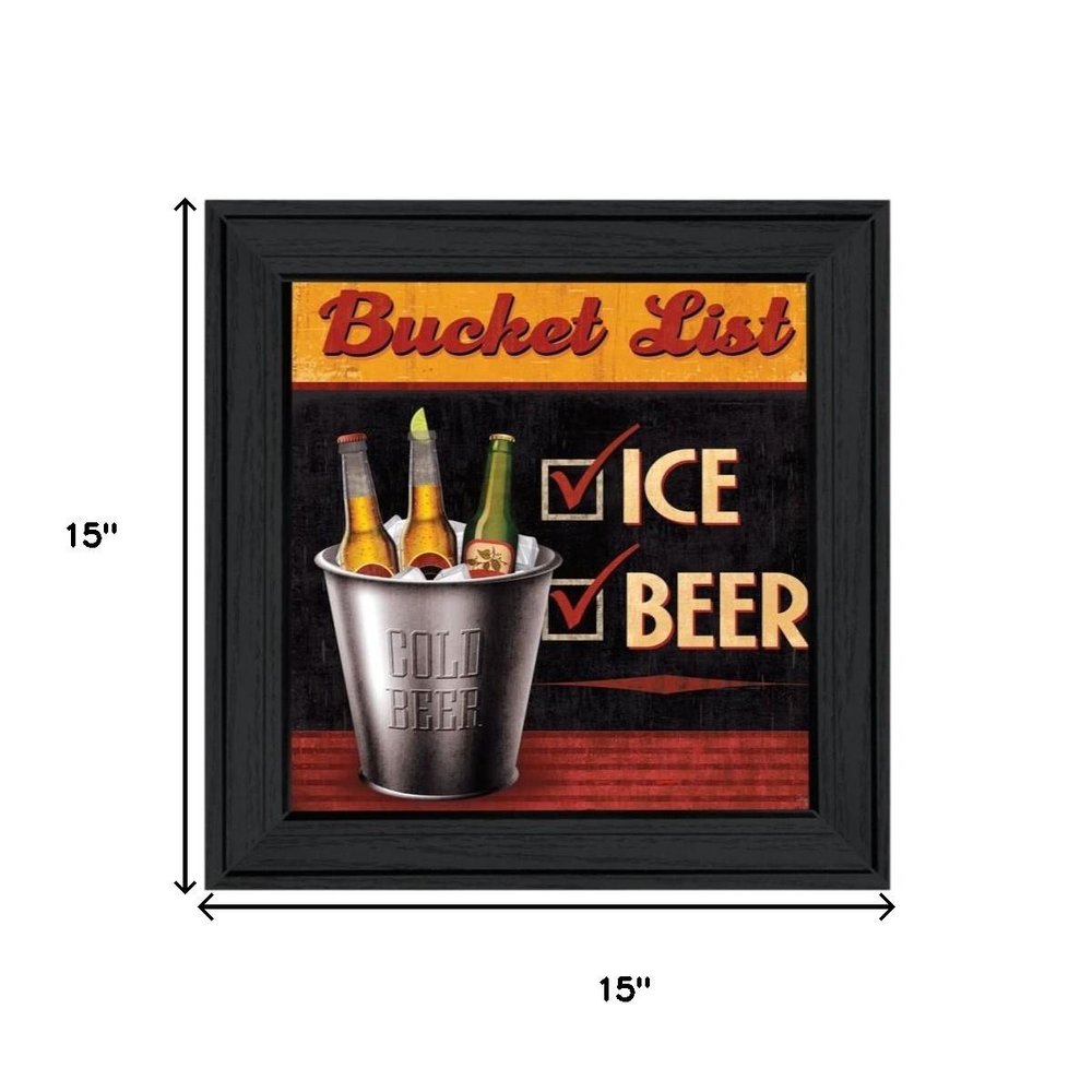 Set Of Two Bucket List Black Framed Wall Art — view 5