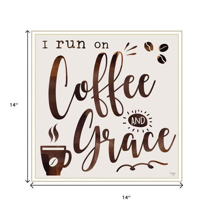 Set Of Two One Cup At A Time! Black Framed Kitchen Wall Art