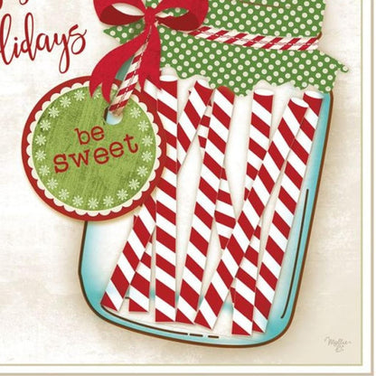 Set Of Two Hot Cocoa And Candy Canes White Framed Kitchen Wall Art