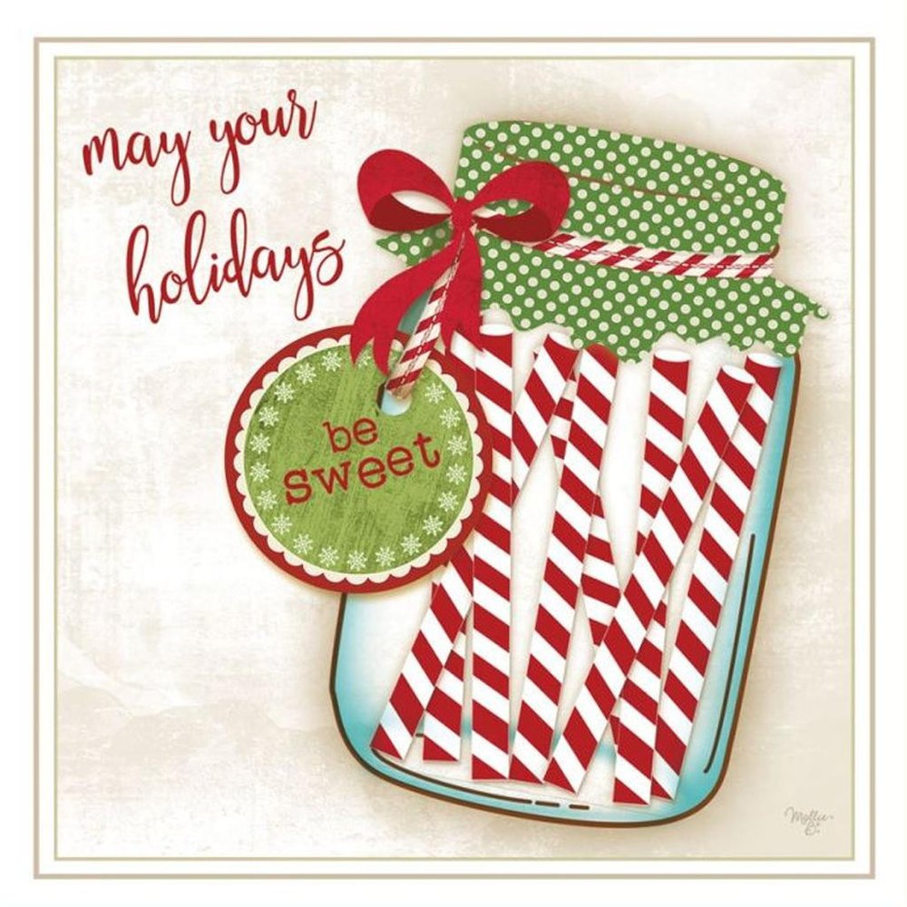 Set Of Two Hot Cocoa And Candy Canes White Framed Kitchen Wall Art