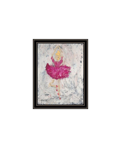 Set Of Two "Ballerina Dancers" Black Framed Wall Art