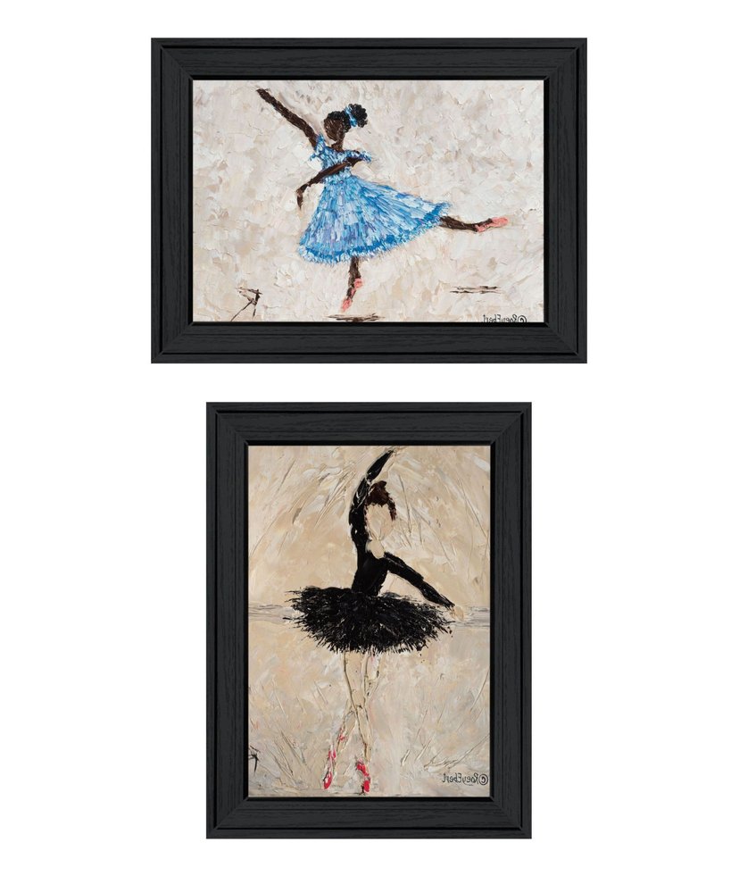 Set Of Two "Ballerina Collection" Black Framed Wall Art — view 3