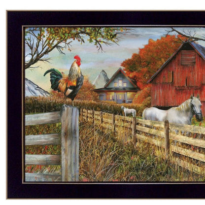 Set Of Two Feed And Seed Black Framed Wall Art