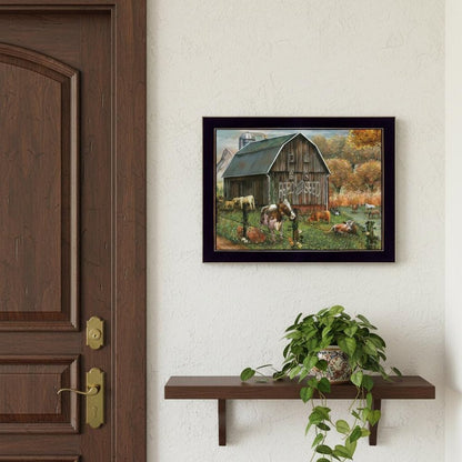 Set Of Two Feed And Seed Black Framed Wall Art