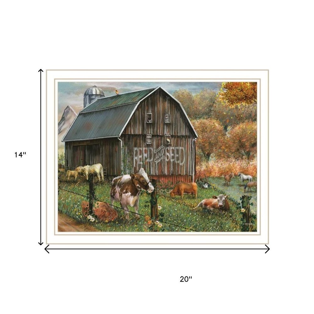 Set Of Two Feed And Seed White Framed Wall Art — view 4
