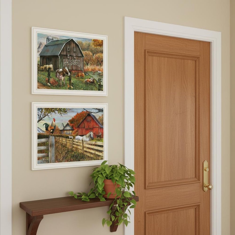 Set Of Two Feed And Seed White Framed Wall Art — view 5