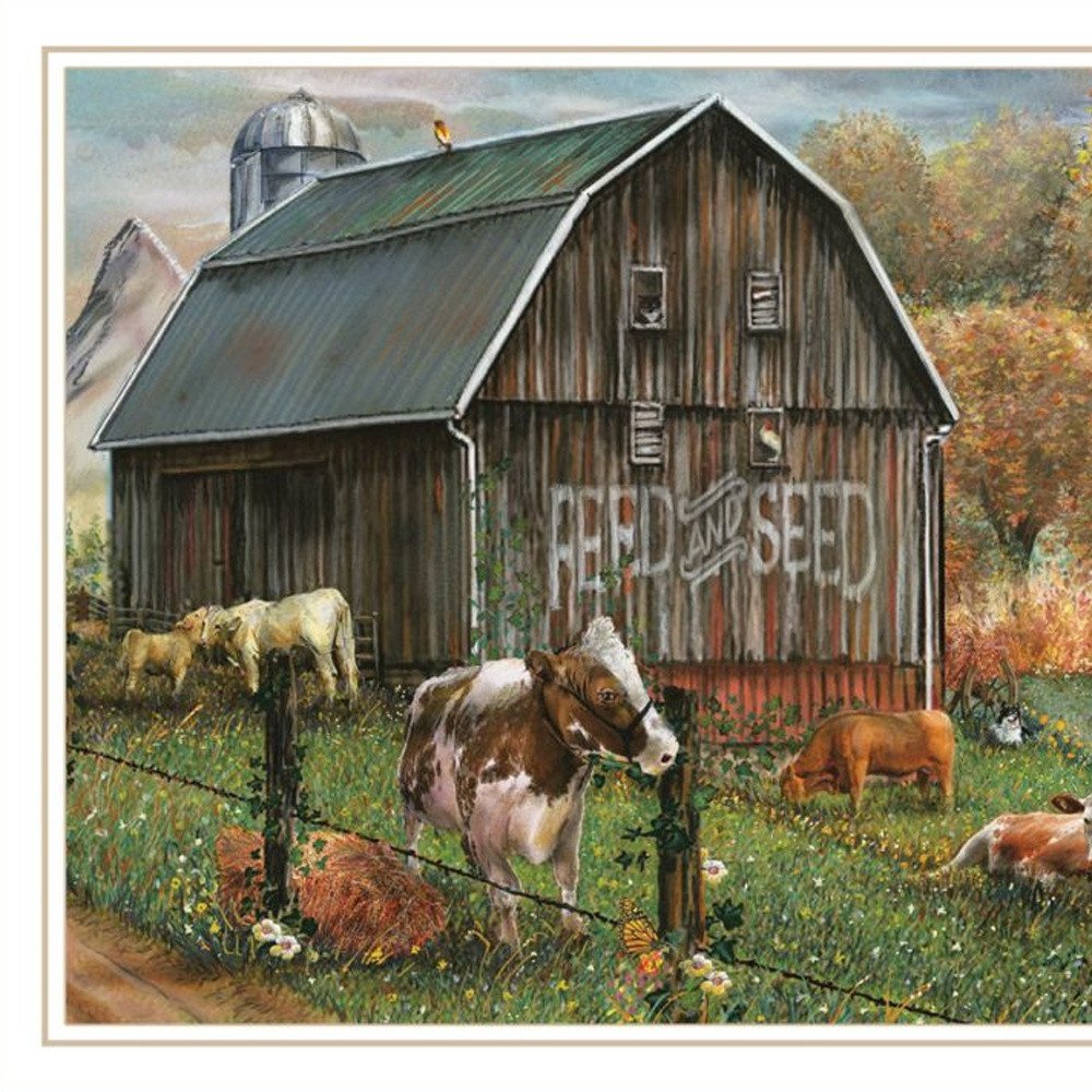 Set Of Two Feed And Seed White Framed Wall Art — view 2