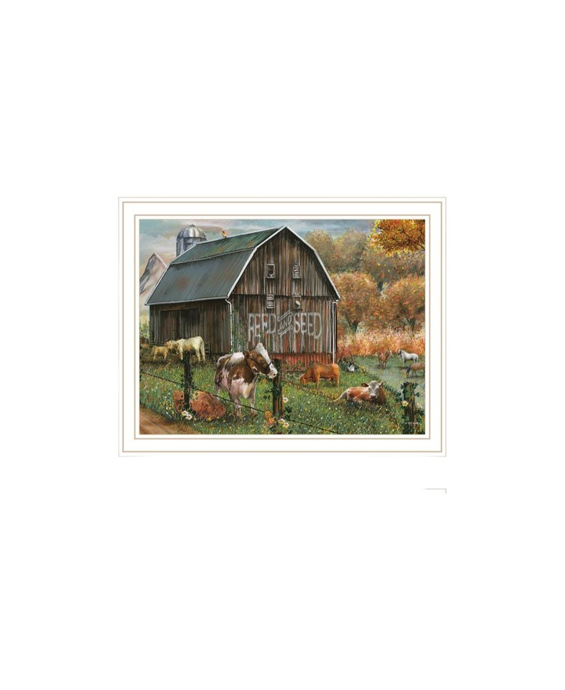 Set Of Two Feed And Seed White Framed Wall Art — view 3