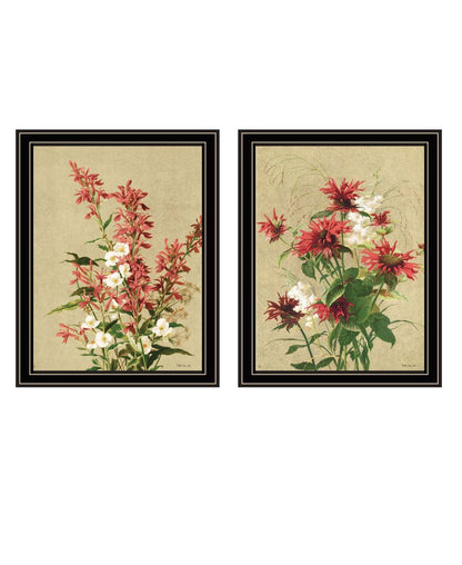 Set Of Two Meadow Flowers Black Framed Wall Art
