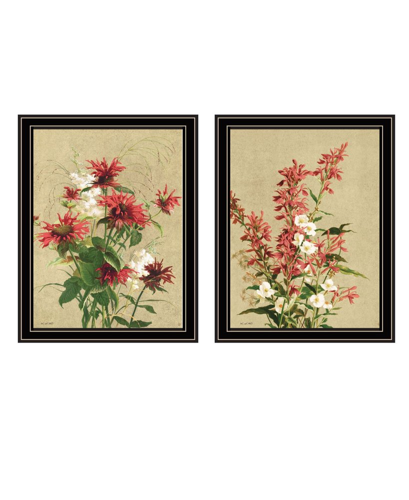 Set Of Two Meadow Flowers Black Framed Wall Art — view 2