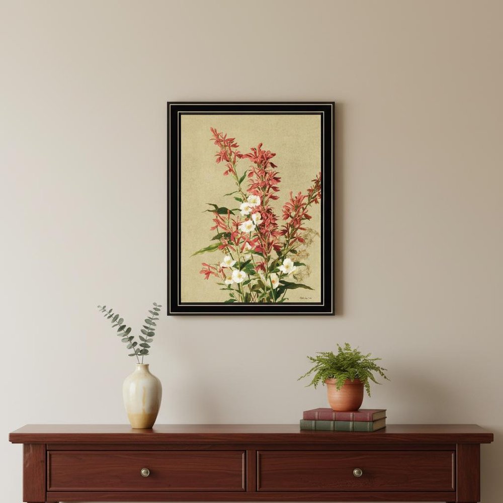 Set Of Two Meadow Flowers Black Framed Wall Art — view 6