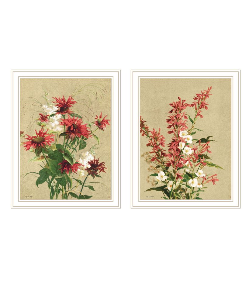 Set Of Two Meadow Flowers White Framed Wall Art — view 2