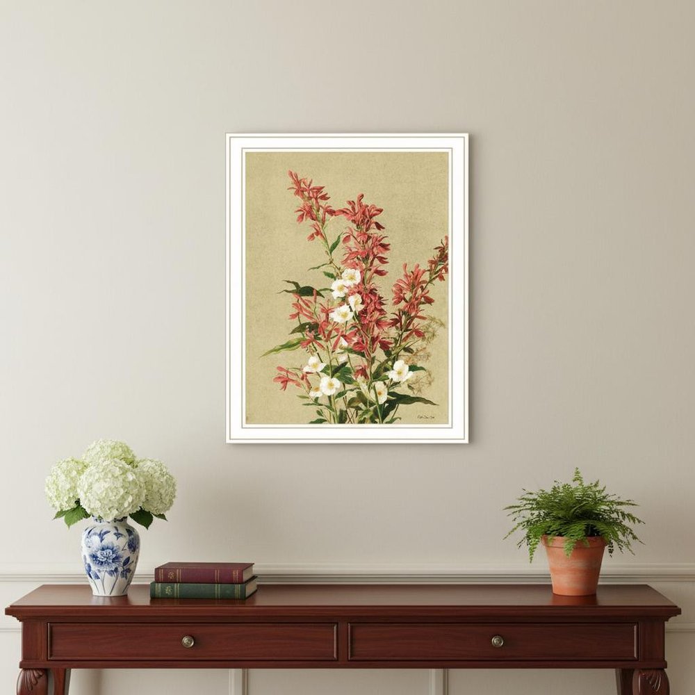 Set Of Two Meadow Flowers White Framed Wall Art — view 6