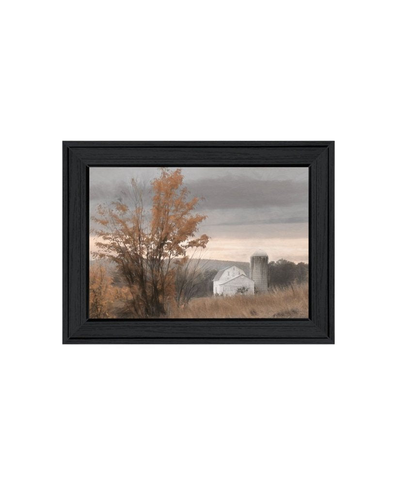 Set Of Two Watkins Glen Farm in Autumn Black Framed Wall Art — view 4