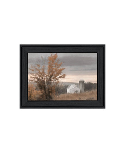 Set Of Two Watkins Glen Farm in Autumn Black Framed Wall Art