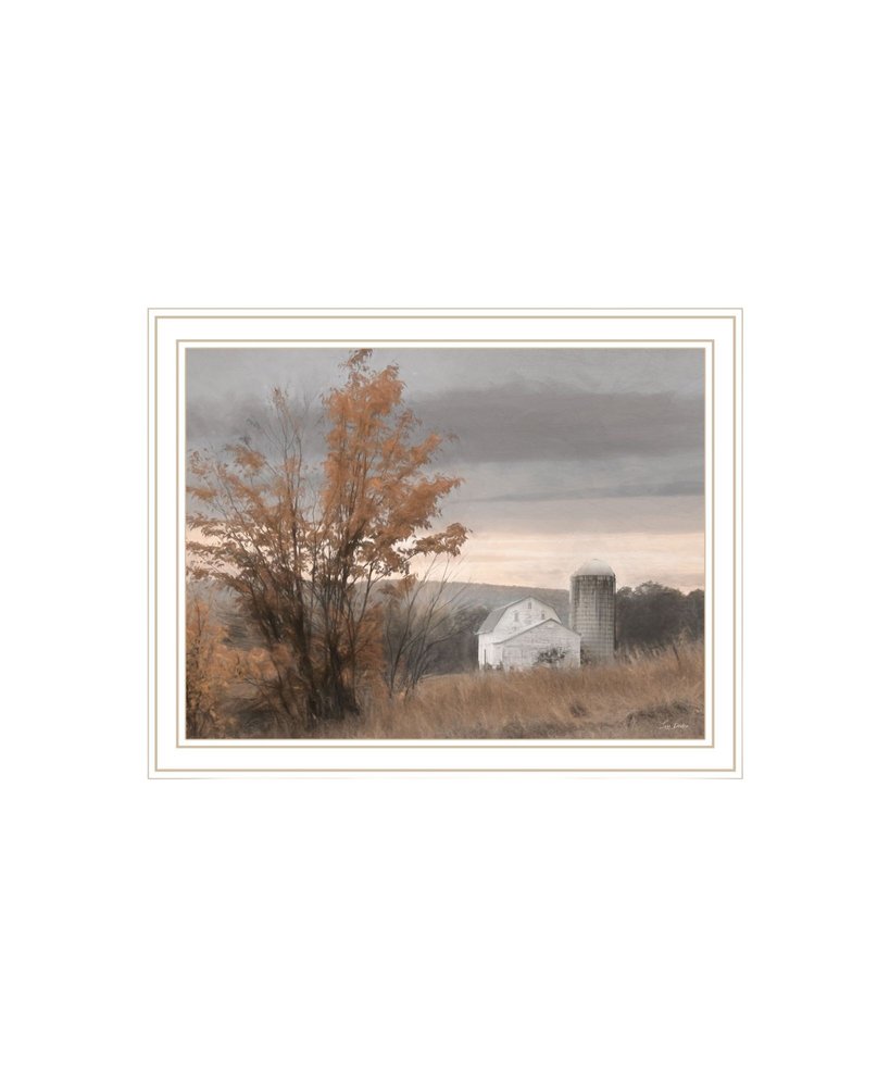 Set Of Two Watkins Glen Farm in Autumn White Framed Wall Art — view 4