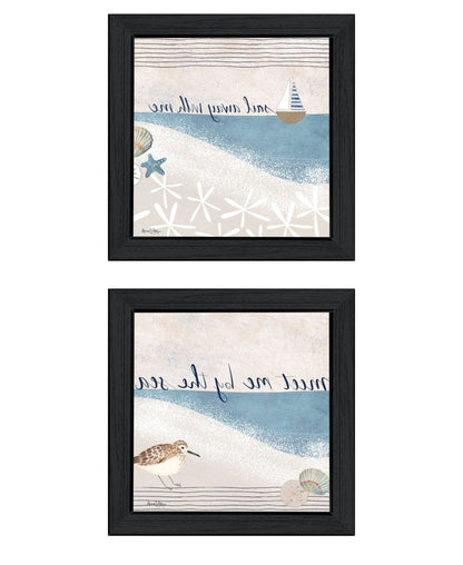 Set Of Two Sail Away With ME Black Framed Wall Art