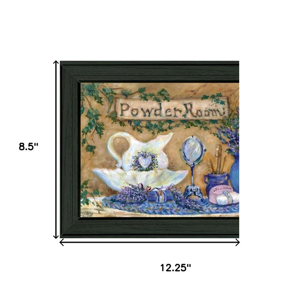 Set Of Three Rest And Relax with a Lavender Bath Black Framed Bathroom Wall Art HomeRoots
